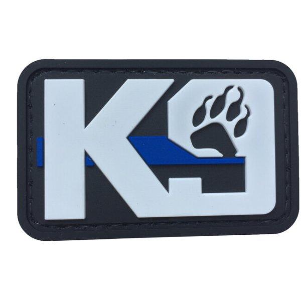 WARAGOD K9 Paw PVC rátét, fekete-fehér