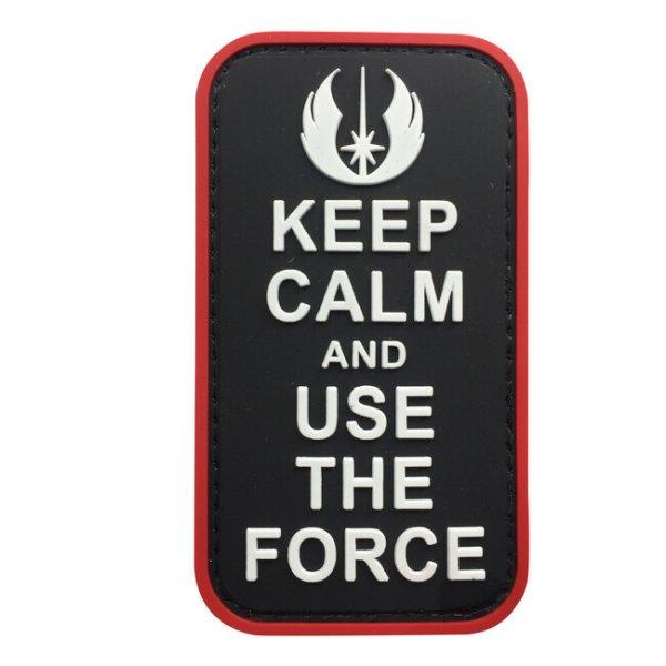 WARAGOD Keep Calm and Use the Force PVC rátét