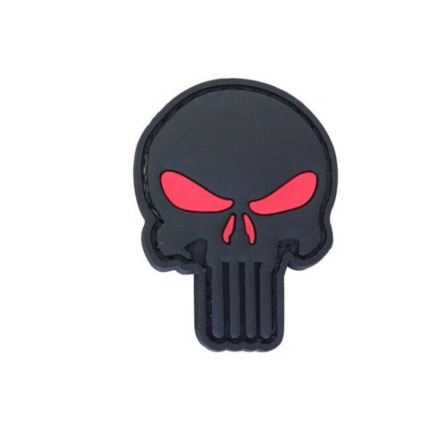 WARAGOD Tapasz 3D Punisher red eyes 5x4cm