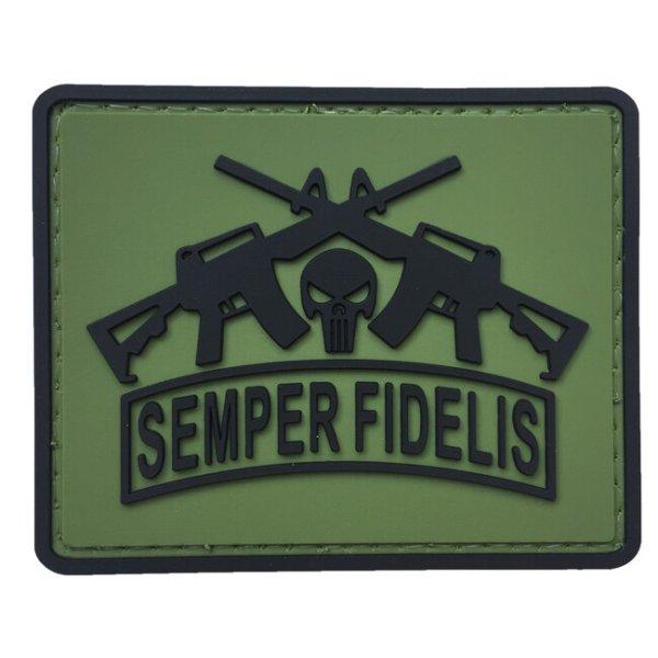 WARAGOD Semper Fidelis PVC rátét, zöld