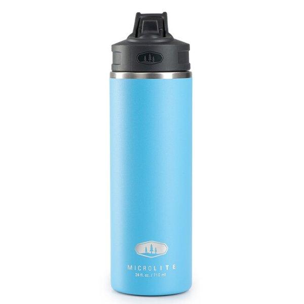 GSI Outdoors Thermo Bottle Microlite 710 szívószálas palack 710 ml, zafír