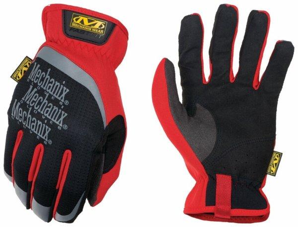 Mechanix FastFit kesztyű, fekete/piros