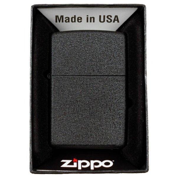 MFH Zippo Black Crackle szélálló öngyújtó, töltetlen