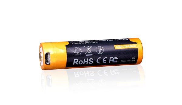 Fenix  USB újratölthető elem 18650, 2600 mAh  Li-Ion