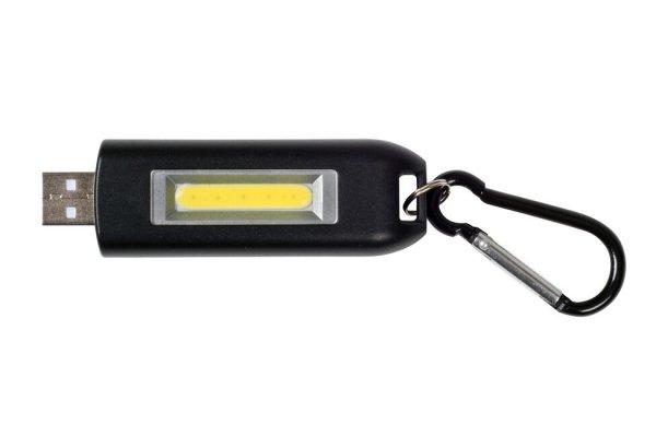 BasicNature USB LED kulcstartó fekete