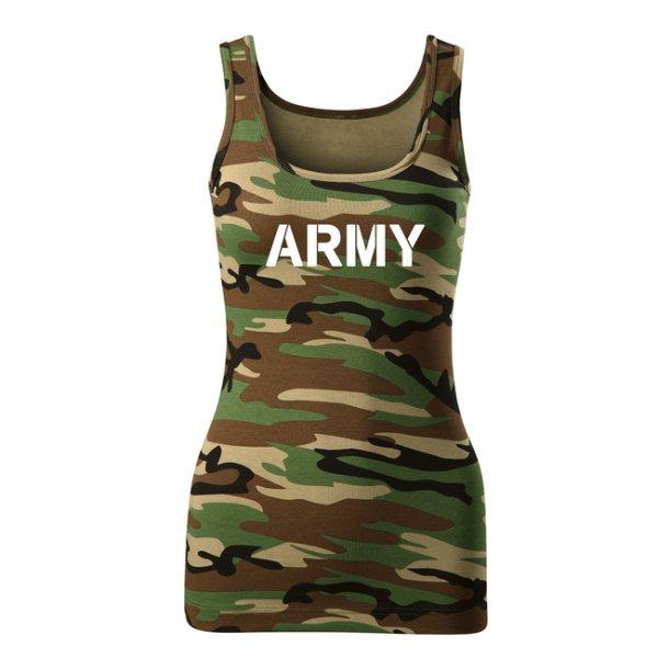 DRAGOWA női atlétapólók army, camouflage 180g/m2