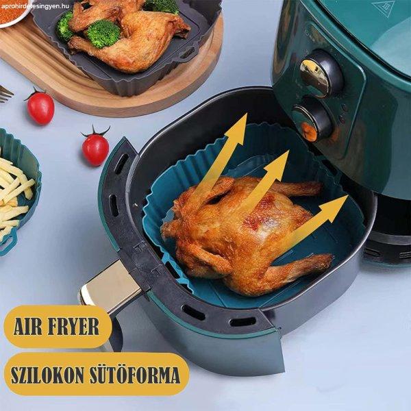 Szögletes mini Air Fryer szilikon sütőforma