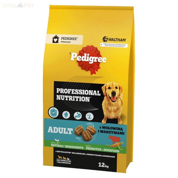 Pedigree 12 kg Adult marha+zöldség felnőtt közepes és nagytestű kutyáknak