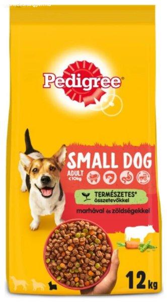 Pedigree 12 kg Adult Mini / S marha+zöldség kistestű felnőtt kutyáknak