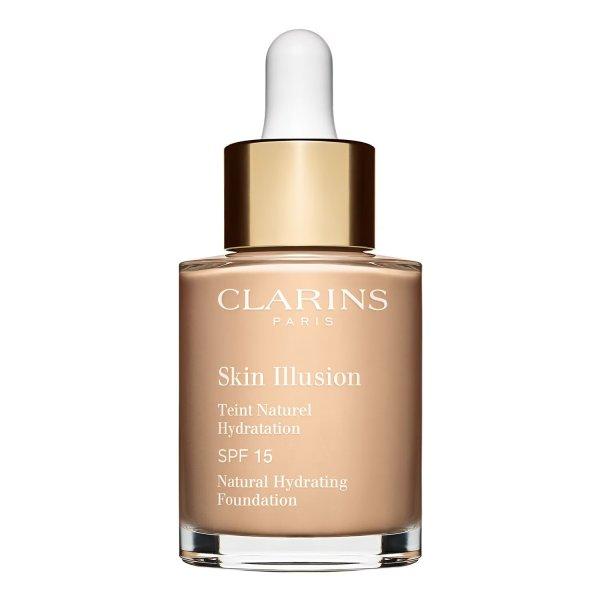 Clarins Hidratáló smink Skin Illusion SPF 15 (Natural Hydrating
Foundation) 30 ml 105 Nude