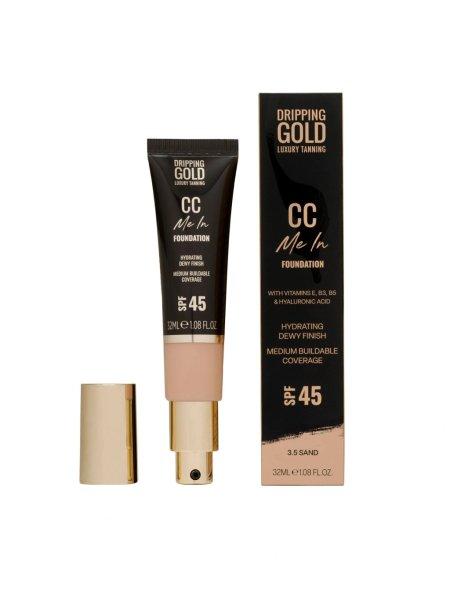 Dripping Gold Könnyű hidratáló smink és CC krém
SPF 45 Me In (CC Foundation) 32 ml 3.5 Sand