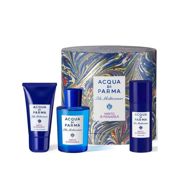 Acqua di Parma Blue Mediterraneo Mirto Di Panarea - EDT 75 ml +
tusfürdő 40 ml + testápoló 50 ml