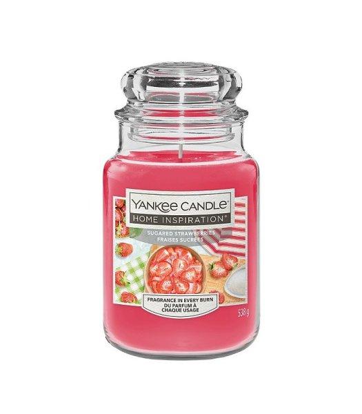 Yankee Candle Illatgyertya Home Inspiration nagy Sugared Strawberries 538 g