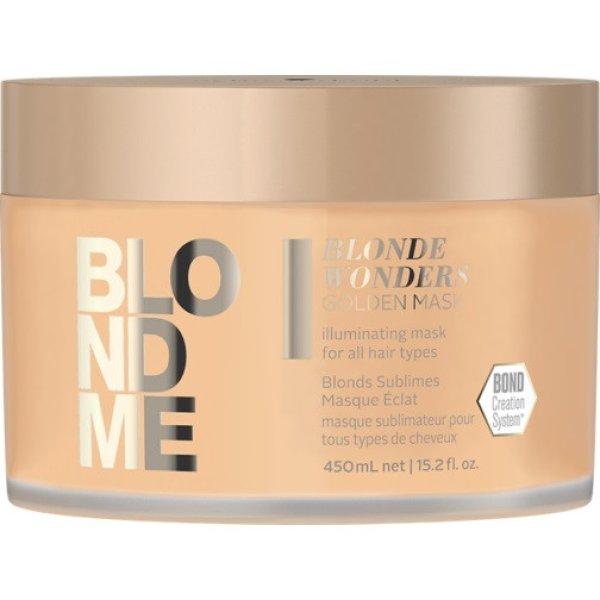 Schwarzkopf Professional Maszk arany pigmentekkel szőke hajra Blondme
Blonde Wonders (Golden Mask) 450 ml