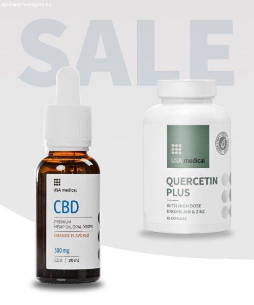 CBD Olaj 500 mg + Kvercetin kapszula