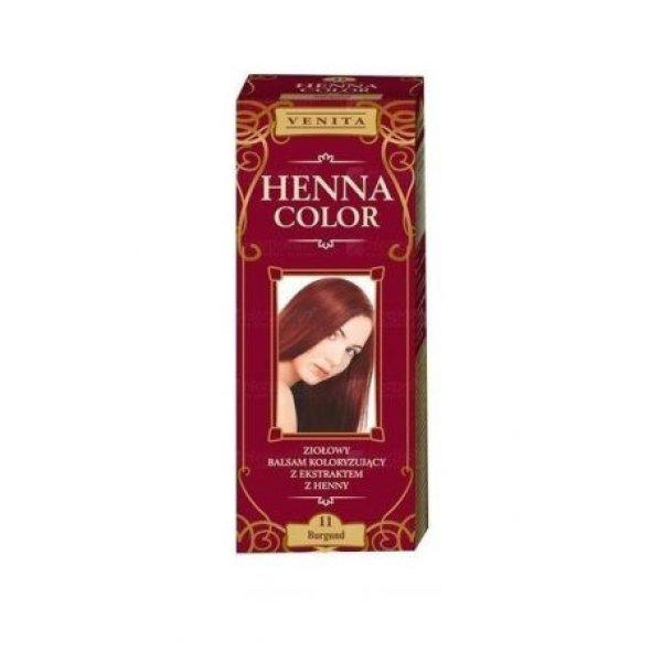 Henna Color szinező hajbalzsam nr 11 burgundi 75 ml