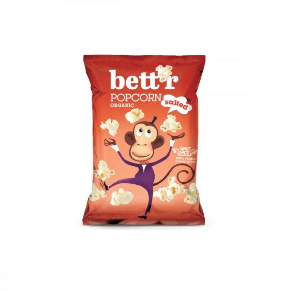 Bettr bio vegán gluténmentes tengeri sós popcorn 60 g