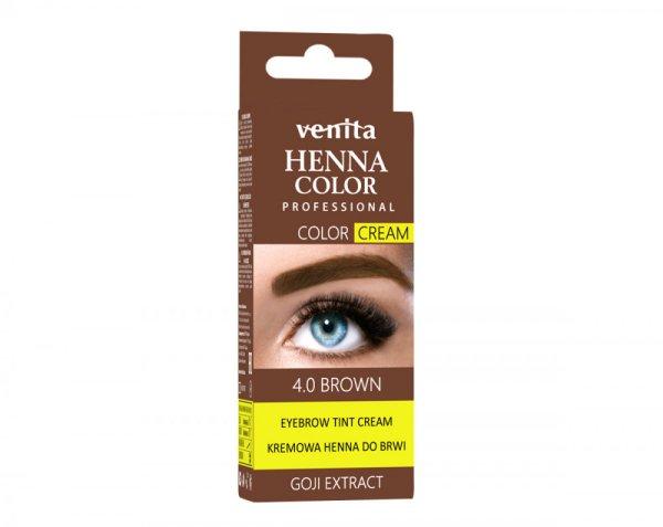 Henna Color tartós szempilla és szemöldök krémfesték középbarna goji
bogyóval 15 g