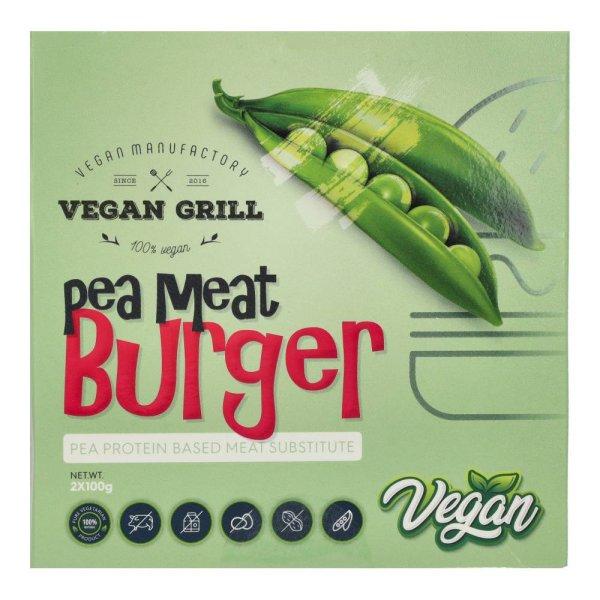 VEGAN MANUF.PEA MEAT BURGER 2X100G