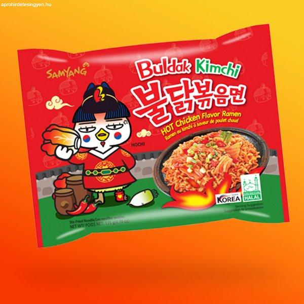 SamYang Buldak Kimchi csípős csirke ramen tészta 135g