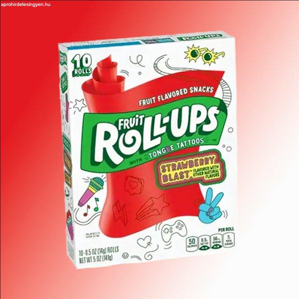 Fruit Roll Ups Strawberry felcsavarható eper ízű gumicukor tetoválással
141g