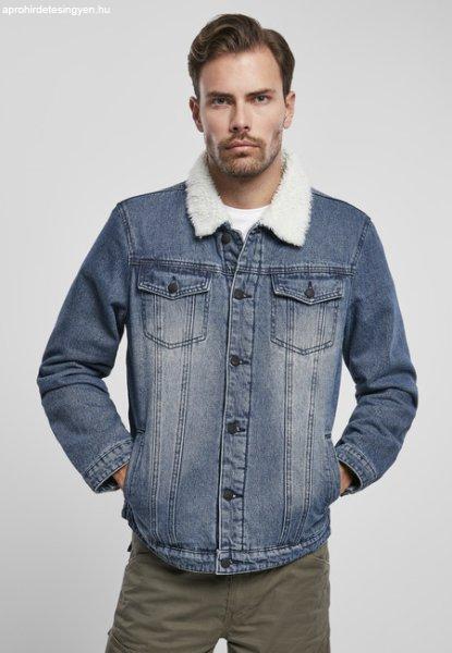 Brandit Sherpa Demin Jacket denimblue/wht