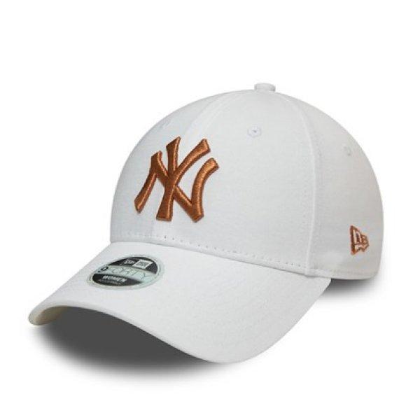 Női Sapka New Era 9Forty Womens NY Yankees Metallic White