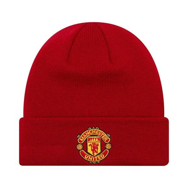 Gyerek Téli New Era Manchester United FC Youth Red Cuff Knit Beanie