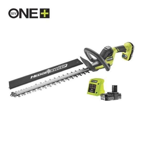 Ryobi 18V One Plus™ 50cm-es sövényvágó, 1x 2,0Ah akkumulátor, töltő -
RY18HT50A-120