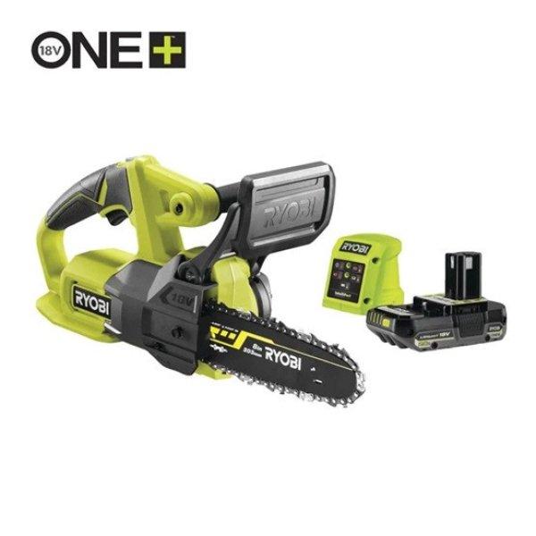 Ryobi 18V One Plus™ 20cm-es láncfűrész, 1x 2,5Ah akkumulátor, töltő -
RY18CS20A-125