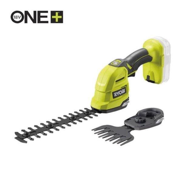 Ryobi 18V One Plus™ szegélyvágó és bokorformázó, akkumulátor és
töltő nélkül - RY18GSA-0