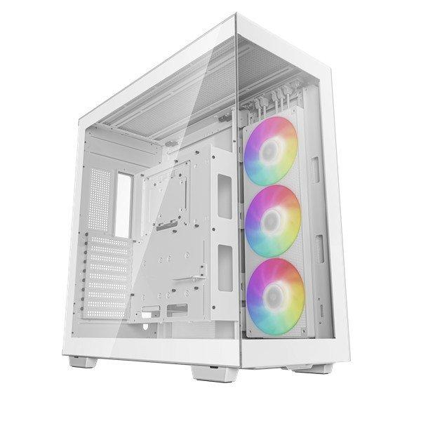 DeepCool Számítógépház - CH780 WH (fehér, ablakos, 3x140mm ventilátor,
Mini-ITX / Mico-ATX / ATX / E-ATX, 4xUSB3.0)