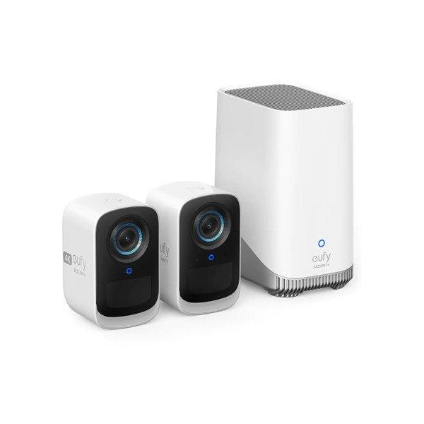 ANKER EUFYCAM S300 Biztonsági Kamera Rendszer (2+1) 4K, AI Arcfelismerés,
Beépített lámpa, kültéri - T8881321