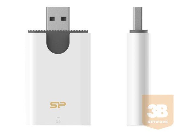 SILICON POWER Combo USB 3.1 Card Reader microSD and SD White