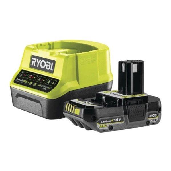 Ryobi 1x 18V One Plus™ (2,0 Ah) Lithium+ akkumulátor és töltő szett -
RC18120-120C