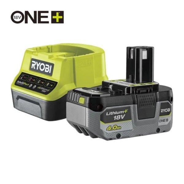 Ryobi 1x 18V One Plus™ (4,0 Ah) Lithium+ akkumulátor és töltő szett -
RC18120-140X