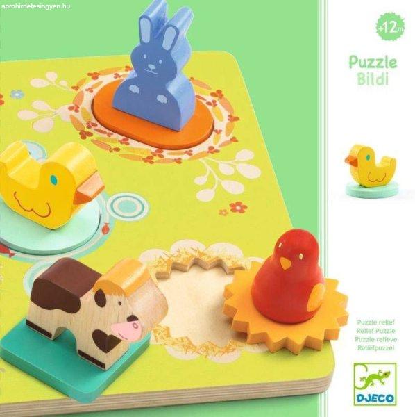 Kacsa és barátai - Duck & friends - Puzzle, formaberakó - Djeco