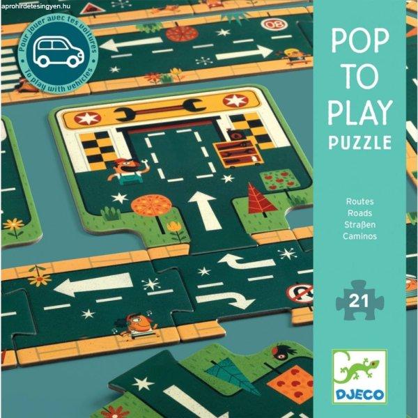 Autópálya - Óriás puzzle 21 db - Roads - DJ07162