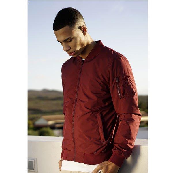 Urban Classics Light Bomber Jacket burgundy