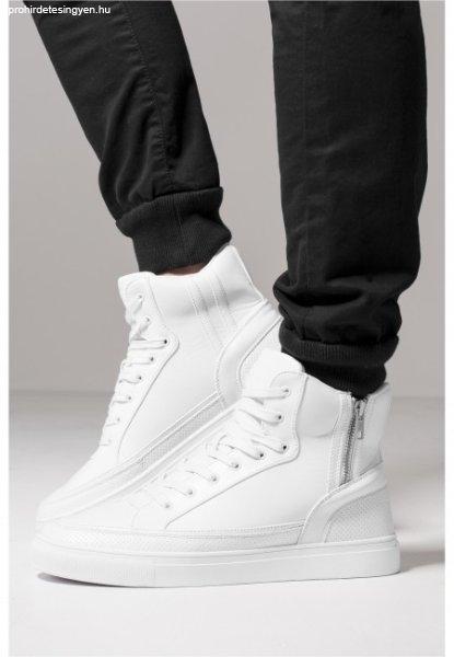 Urban Classics Zipper High Top Shoe white