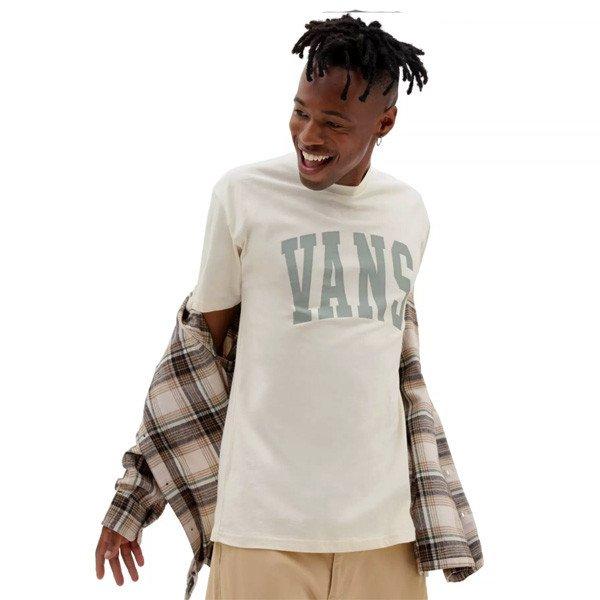 Férfi Pólo Vans VARSITY TYPE SS TEE antique white