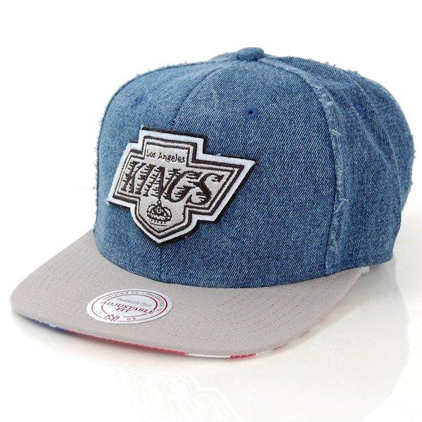 Mitchell & Ness USA LA Kings Denim Snapbacks