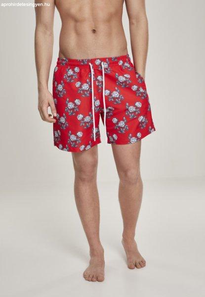 Urban Classics Pattern?Swim Shorts firered/rose