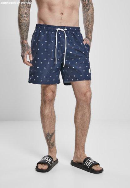 Urban Classics Pattern Swim Shorts skullandyacht aop