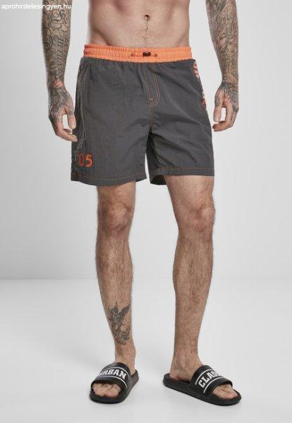 Urban Classics UC Logo Swim Shorts darkshadow