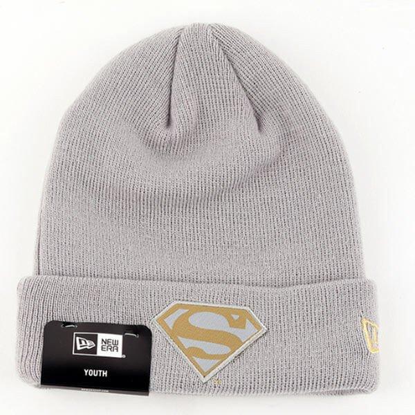 Gyerek Téli Sapka New Era Child Character Cuff Superman Beige