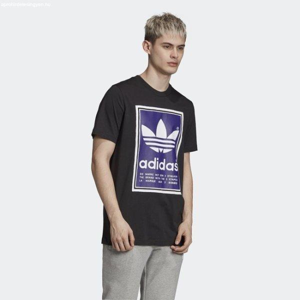 Férfi Pólo Adidas Filled Label Tee Black