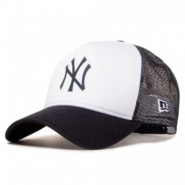 Sapkák NEW ERA 940 Af trucker MLB team colour block NY cap Black White