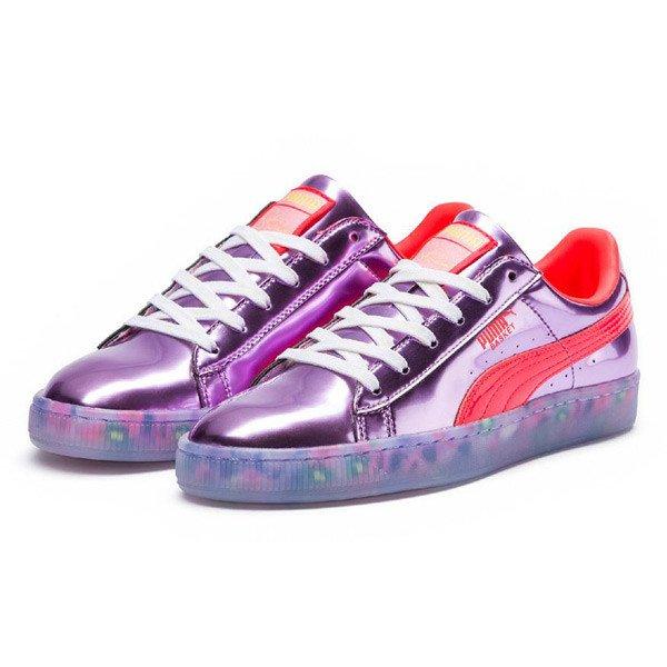 Puma X Sophia Webster Basket Candy Princess Metallic PInk Fiery Coral