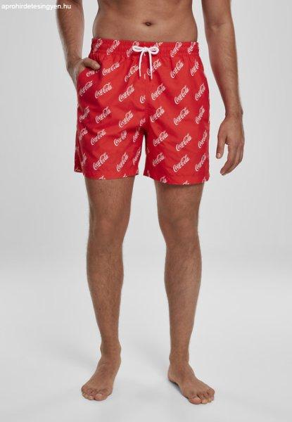 Mr. Tee Coca Cola Logo AOP Swimshorts red